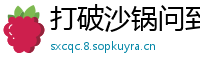 打破沙锅问到底网